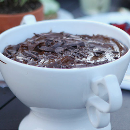 Chocolate Avocado Mousse in a mug