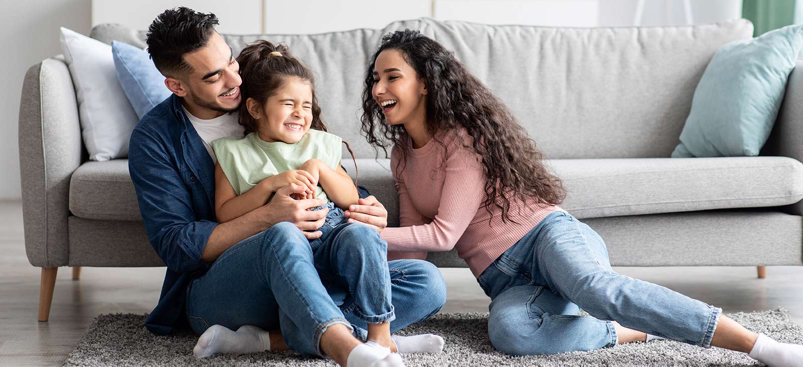 A family hanging out together