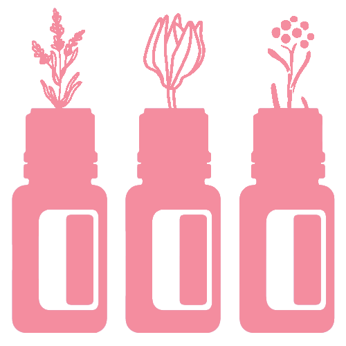 Geranium Flower Bottles Icon