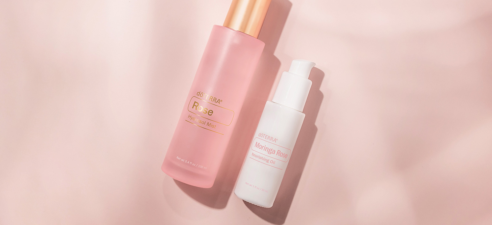 Rose hydrosol mist and Moringa rose oil