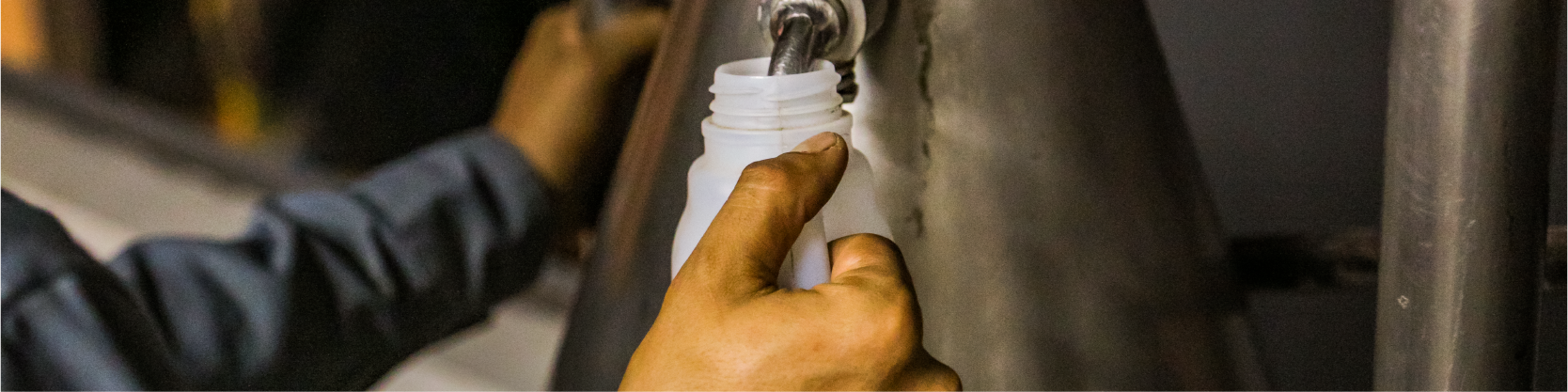 Image of cardamom oil being processed