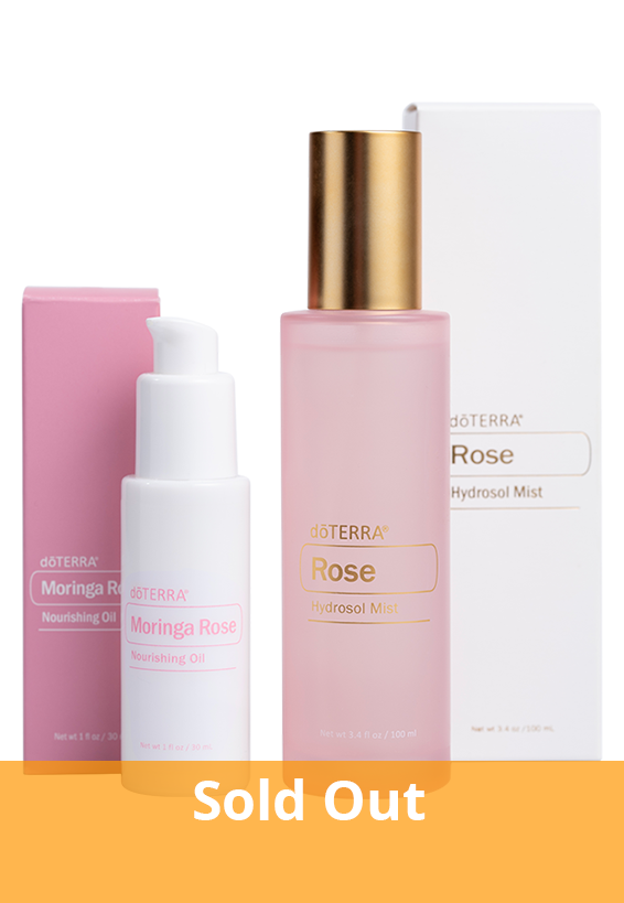 Rose Hydrosol Mist and Moringa Rose Nourishing Oil