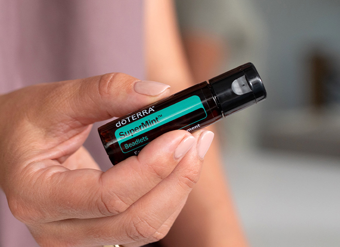 Woman holding SuperMint Beadlets