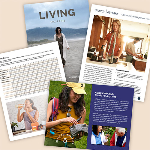 doTERRA magazines and flyers